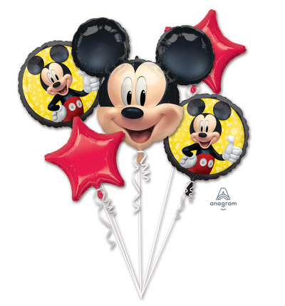 Bouquet 5 palloncini Topolino-Mickey Mouse Forever
